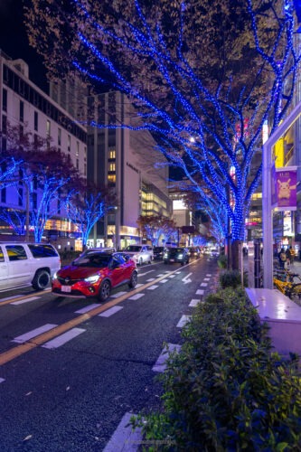 Iluminacje na ulicach Nagoi