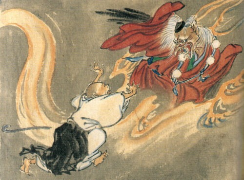 tengu i mnich